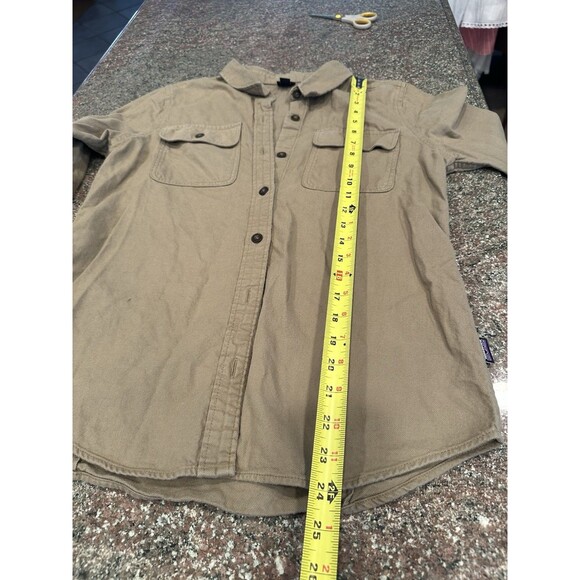 Patagonia Fishing Shirt womens S  Green Long Sleeve Button Up Outdoor Slick Calm - Picture 8 of 12